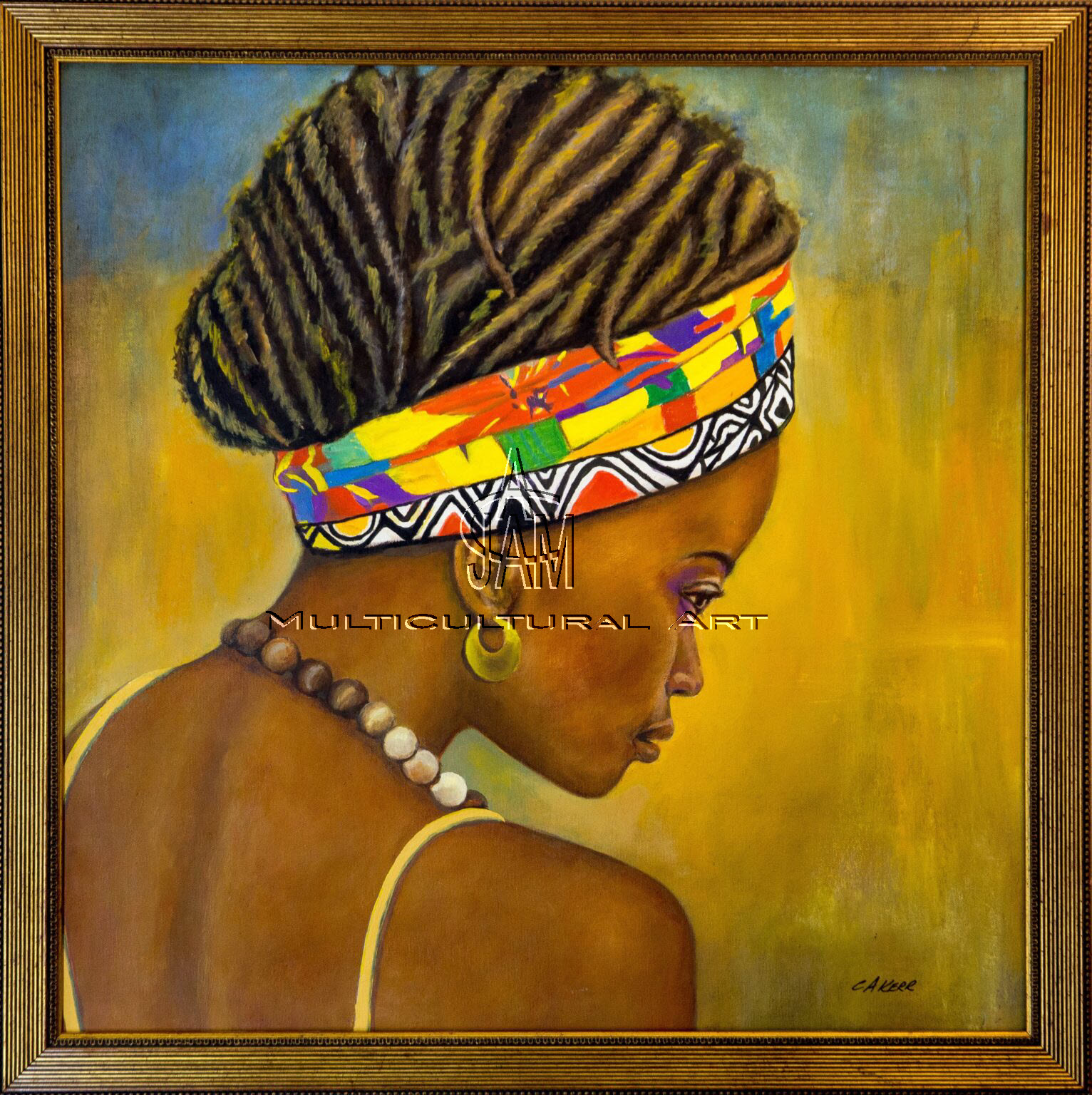 'THANDIE' (Original oil painting on canvas board 60.0cm x 60.0cm